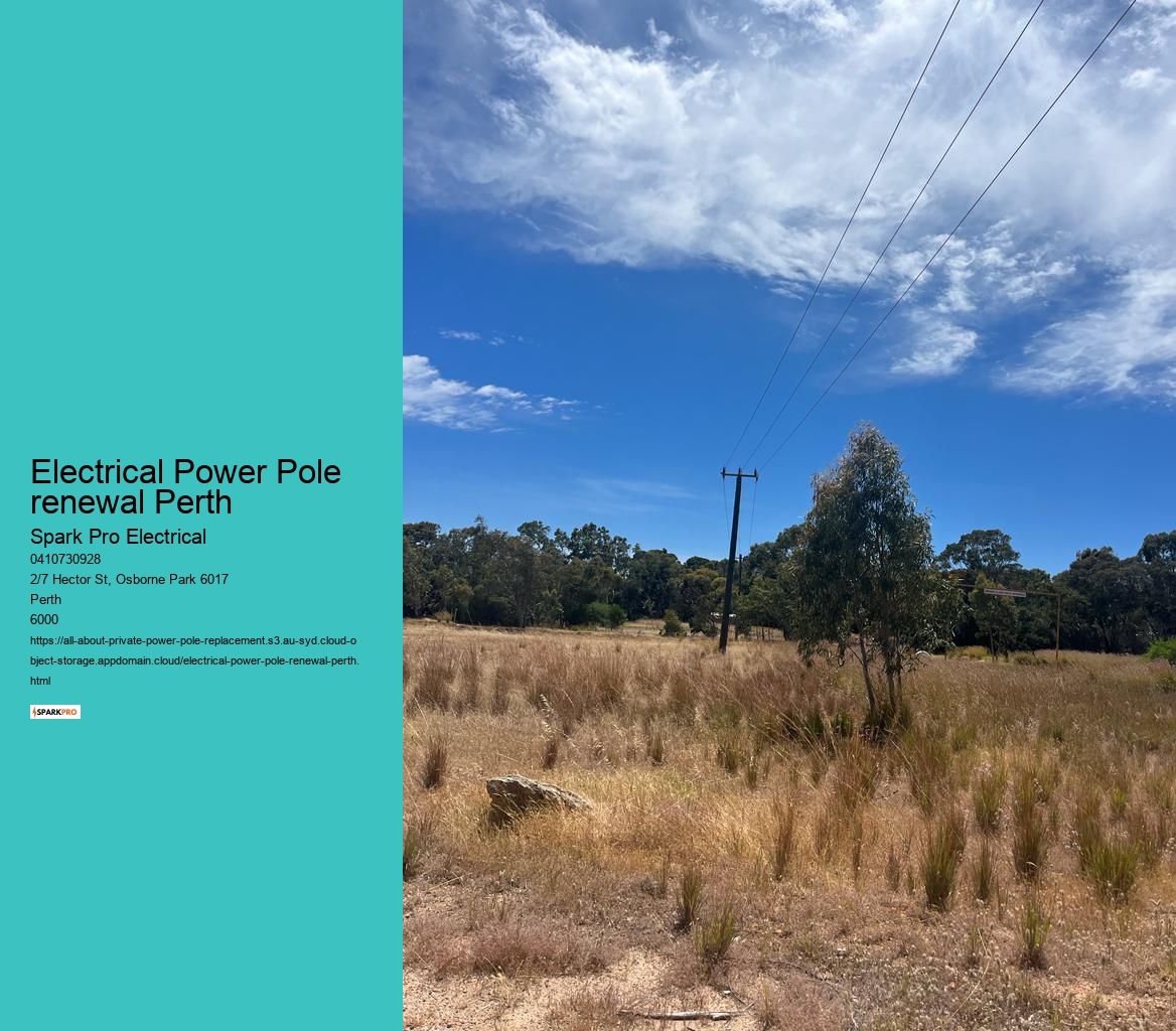 Electrical Power Pole renewal Perth